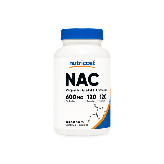 Nutricost NAC 600mg 180 Cápsulas - OFERTA 50% OFF (Antes $199.900)